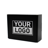 Postkartons bedrucken Schwarz 160x30x90mm