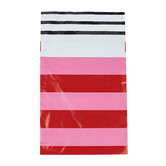 100x Versandtaschen Stripes Pink Small