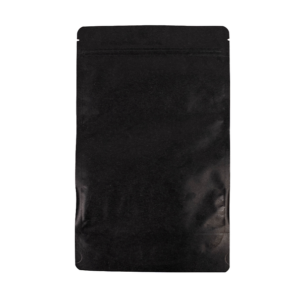 Sofort lieferbar 100x Standbodenbeutel mit Fenster Schwarz 13x22,5cm