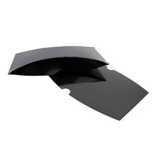 25x Kissenverpackung schwarz 110x230x40mm
