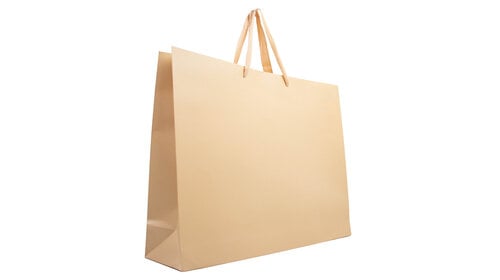 10x Geschenktüten Warm Sand Extra groß