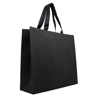 10x Geschenktüten Matt Schwarz A3