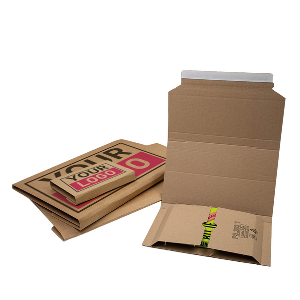 Lieferzeit ca. 5 Werktage Buchverpackungen bedrucken 455x320x20-75mm