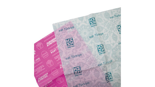 Fettabweisendes Papier bedrucken 20x25cm 1-farbig