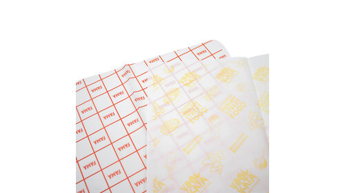 Fettabweisendes Papier bedrucken 31x43cm 1-farbig