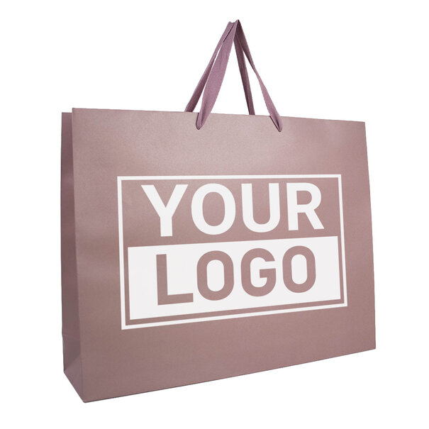Lieferzeit ca.10 Werktage Geschenktasche bedrucken Dusty Rose Extra Groß