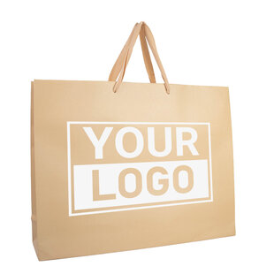 Geschenktasche bedrucken Warm Sand Extra Groß