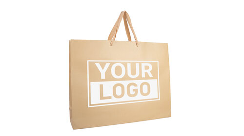 Geschenktasche bedrucken Warm Sand Extra Groß