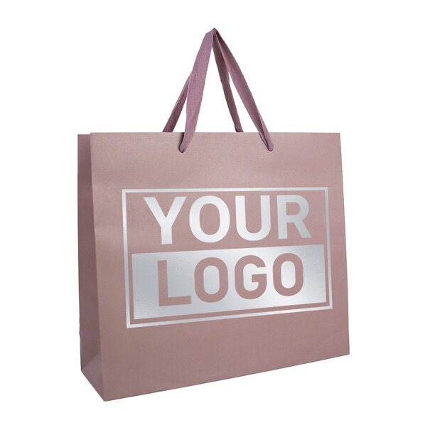 Lieferzeit ca.10 Werktage Geschenktasche bedrucken Dusty Rose A3