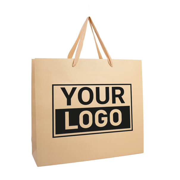 Lieferzeit ca.10 Werktage Geschenktasche bedrucken Warm Sand A3