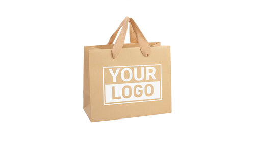 Geschenktasche bedrucken Warm Sand A4