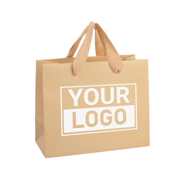 Lieferzeit ca.10 Werktage Geschenktasche bedrucken Warm Sand A4