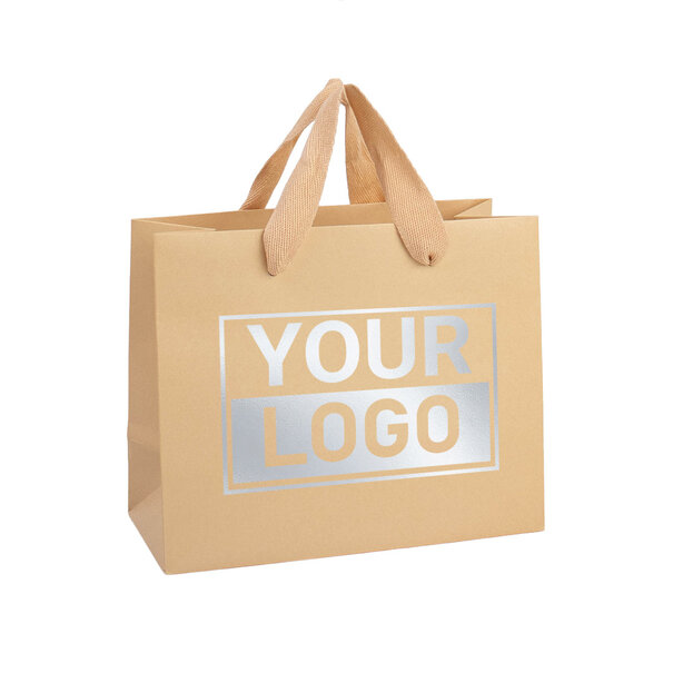 Lieferzeit ca.10 Werktage Geschenktasche bedrucken Warm Sand A4