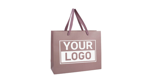 Geschenktasche bedrucken Dusty Rose A4