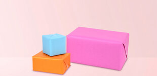 Einfarbiges Geschenkpapier