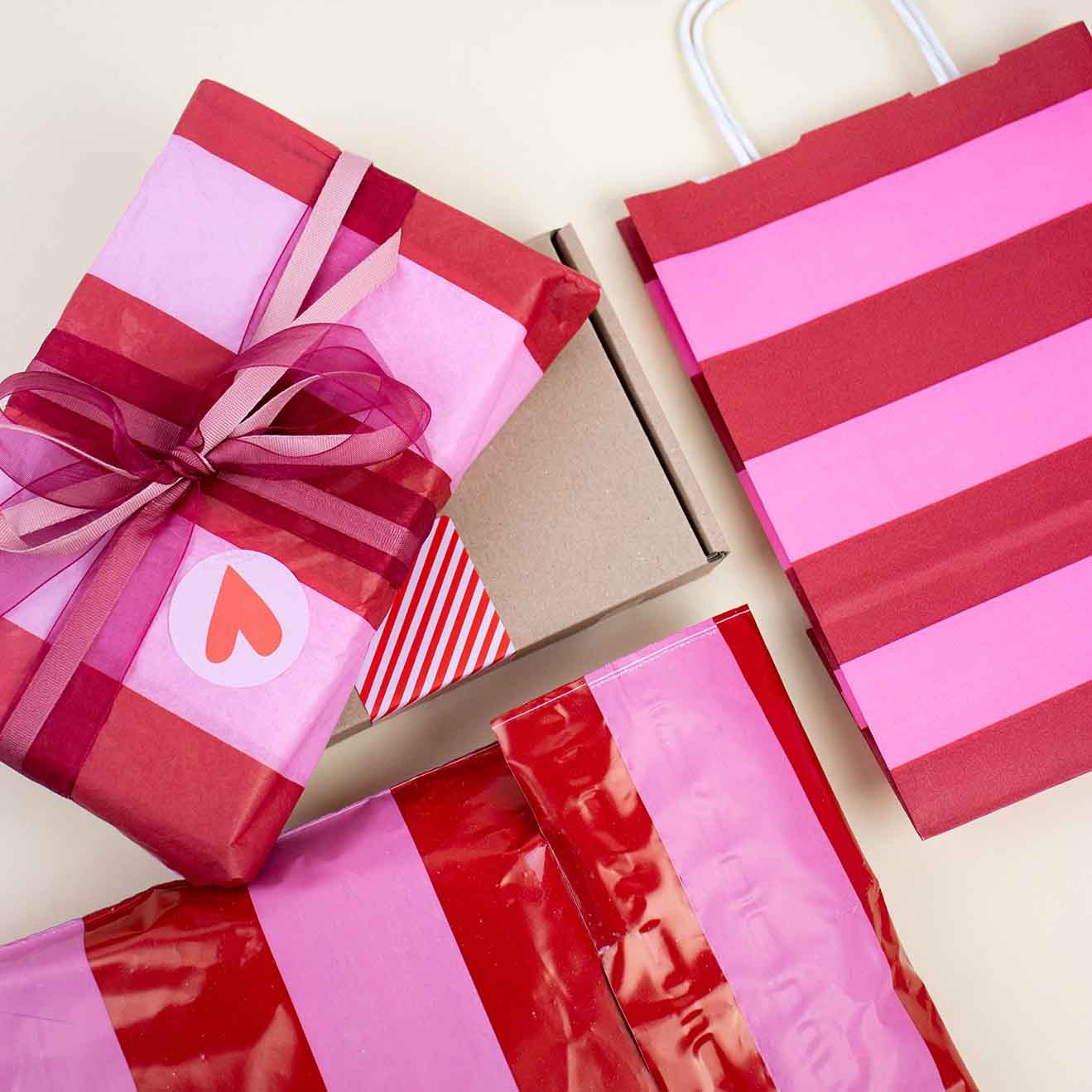 Stripes Pink Kollektion: komplette Verpackungslinie für eine wiedererkennbare Ausstrahlung