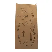 Kraftpapierbeutel bedrucken Braun 110x190x320mm