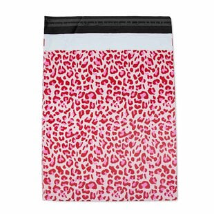 100x Versandtaschen Leopard Pink Medium