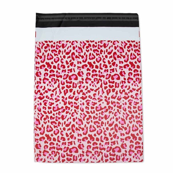Sofort lieferbar 100x Versandtaschen Leopard Pink Medium