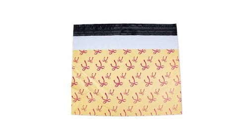 100x Versandtaschen Bows Yellow Large