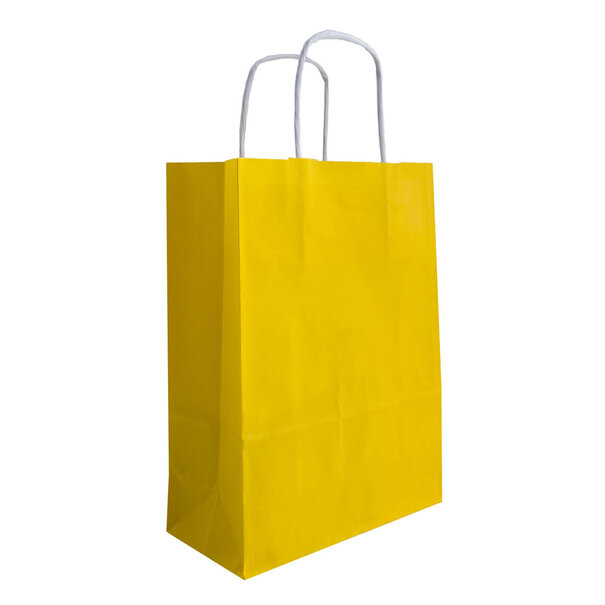 Levering uit voorraad 50x papieren tassen geel in diverse formaten