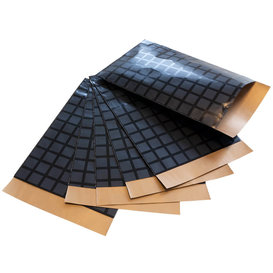 200x papieren zakjes Zwarte blokjes 17,5x25cm