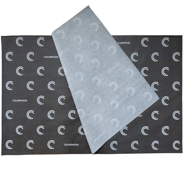 Levertijd ca. 4 weken Zwart vloeipapier bedrukken Wit 50x70cm 17 grams