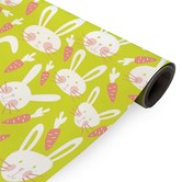 Inpakpapier Groen + konijnen 30cm x 200mtr - dessin 203