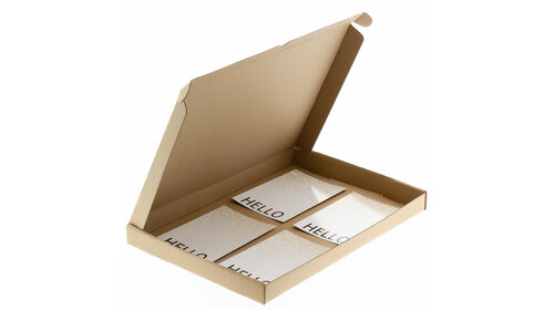 50x Brievenbusdoos bovenlader Bruin A4+