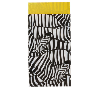 200x papieren zakjes Zebra 7x13cm