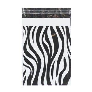 100x verzendzakken Zebra Small Staand