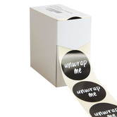 500x sticker 'Unwrap Me' 50mm