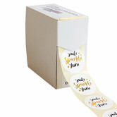 500x sticker 'Smile Sparkle Shine' 40mm