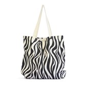 10x canvas strandtas Zebra