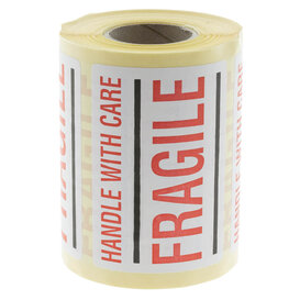 500x Etiket 'Handle with care/Fragile'