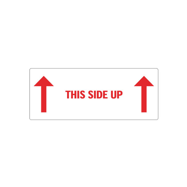 Levering uit voorraad 500x Etiket 'This side up'
