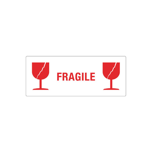 Levering uit voorraad 500x Etiket 'Fragile'