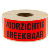 500x Etiket 'Voorzichtig/Breekbaar'