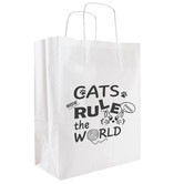 Papieren tasjes A4 'Cats rule the world'