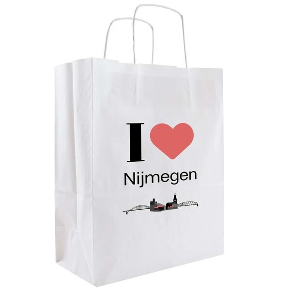 Levertijd ca. 5 werkdagen Papieren tasjes A4 I love Nijmegen