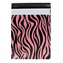 100x verzendzakken Zebra Roze Medium Staand