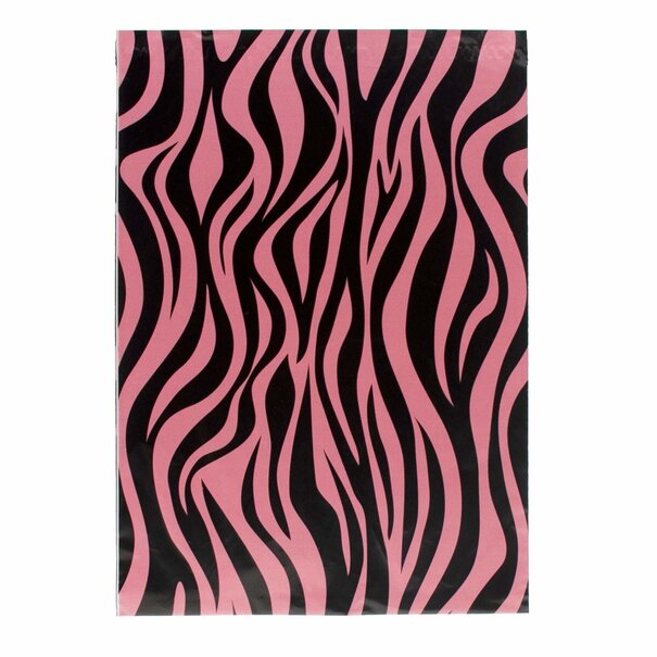 Levering uit voorraad 100x verzendzakken Zebra Roze Medium Staand