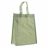 10x Shopper Groen non woven 24x10x30cm