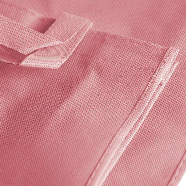 Levering uit voorraad 10x Shopper Oud Roze non woven 42x12x35cm