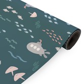 Inpakpapier Onderzee 50cm x 200mtr