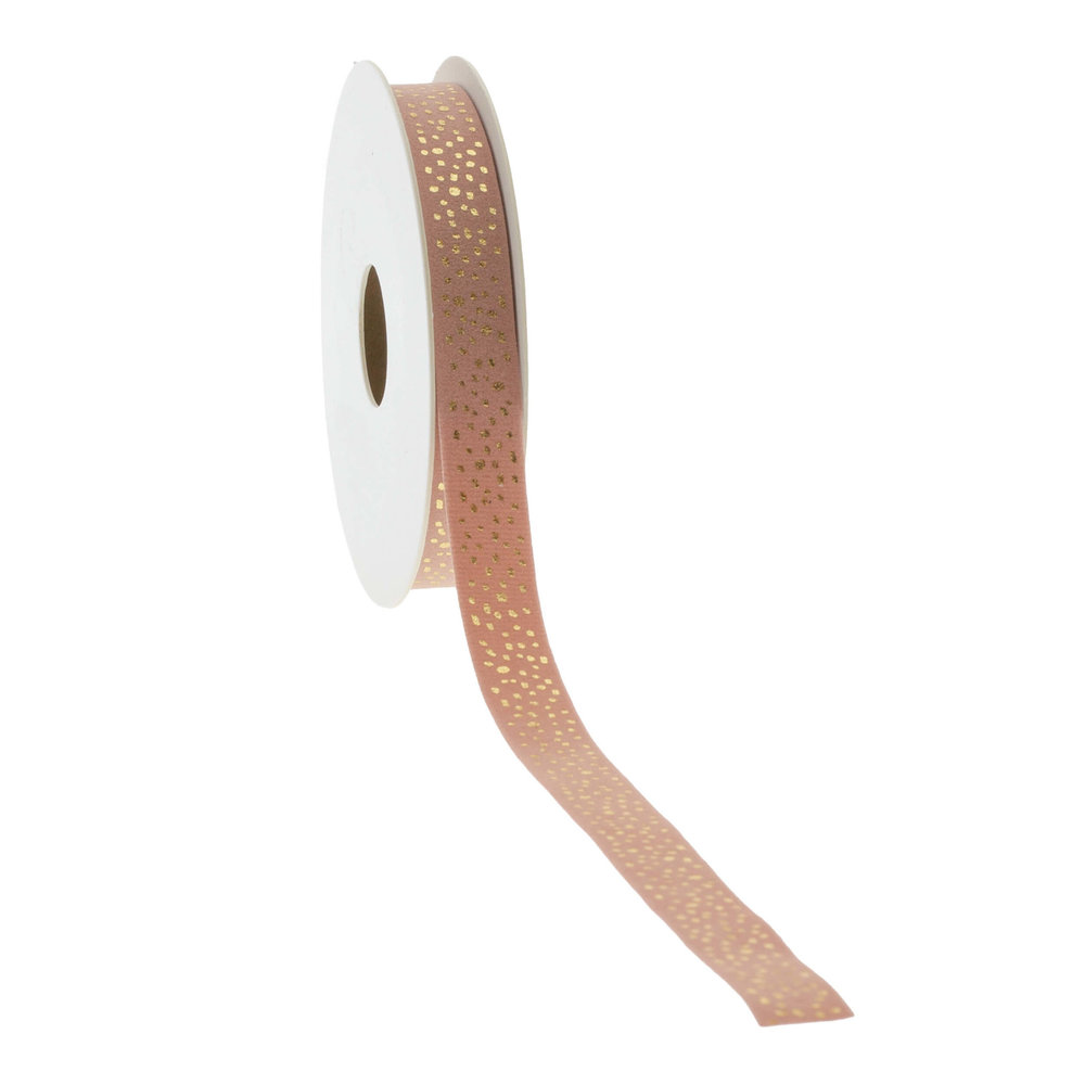 Hobbygroep satijnlint luxe cadeau lint 12 mm 25 m oud roze