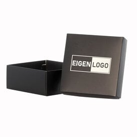 Geschenkdozen bedrukken Zwart 125x125x55mm