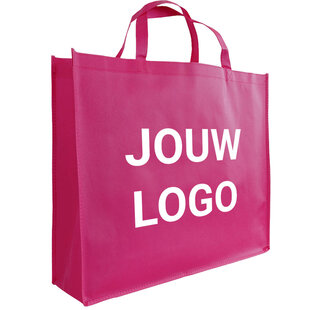 Shopper bedrukken Fuchsia non woven 54x14x45cm - Spoed