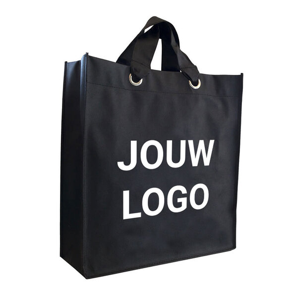 Spoedlevering: Levertijd ca. 7 werkdagen Non woven shopper bedrukken 42x14x46cm - Spoed