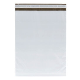 100x verzendzakken Wit Gerecycled Medium